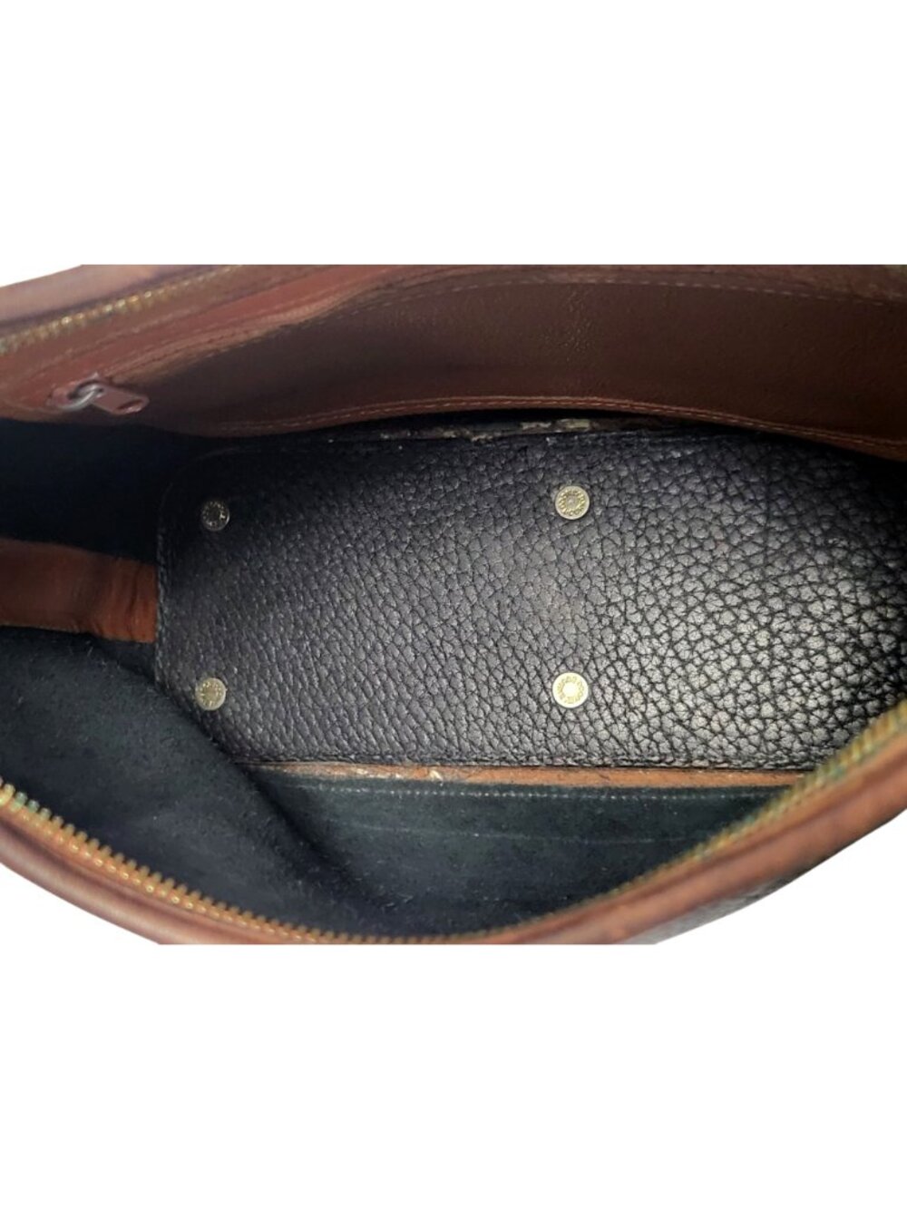 Vintage Dooney & Bourke AWL Hobo Shoulder Bag Black Pebbled Leather - Picture 4 of 17